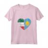 Donna PALAUAN Bandiera Italiana Cuore | Italia Palau Flag Roots Kids Maglietta con Collo a V - Show Pride in Italian and Palauan Heritage Apparel for Men, Women, and Kids