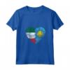 Donna PALAUAN Bandiera Italiana Cuore | Italia Palau Flag Roots Kids Maglietta con Collo a V - Show Pride in Italian and Palauan Heritage Apparel for Men, Women, and Kids