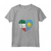 Donna PALAUAN Bandiera Italiana Cuore | Italia Palau Flag Roots Kids Maglietta con Collo a V - Show Pride in Italian and Palauan Heritage Apparel for Men, Women, and Kids