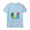 Donna Bandiere Palau Italia - Vintage Maglietta con Collo a V - Abbigliamento Radici Palauan Roots Italian Grown - Per Uomini, Donne e Bambini