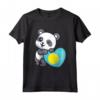 Palau Heart Panda Pride Bandiera Palauan Roots Palau Souvenir Maglietta - Ideale per Mostrare il Tuo Orgoglio Palauano e come Regalo per Chi Ama la Cultura Palauana