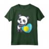 Palau Heart Panda Pride Bandiera Palauan Roots Palau Souvenir Maglietta - Ideale per Mostrare il Tuo Orgoglio Palauano e come Regalo per Chi Ama la Cultura Palauana