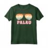 Palau Vacation Sunset Palm Vintage - Souvenir da Viaggio a Palau - Maglietta Retro per Amanti della Spiaggia - Ideale per Regalo Unico Palauan