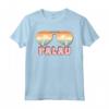 Palau Vacation Sunset Palm Vintage - Souvenir da Viaggio a Palau - Maglietta Retro per Amanti della Spiaggia - Ideale per Regalo Unico Palauan