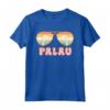 Palau Vacation Sunset Palm Vintage - Souvenir da Viaggio a Palau - Maglietta Retro per Amanti della Spiaggia - Ideale per Regalo Unico Palauan