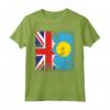 Palauan Roots | Mezza bandiera britannica | Bandiera UK Palau per bambini Maglietta - Cuore patriota britannico Palauan - Ideale per Compleanno, Festa della Mamma o Natale