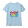 Donna Regno Unito UK Bandiere Palau | Half Palauan British Roots Maglietta con Collo a V - Mostra le Tue Radici con Stile!