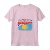 Donna Regno Unito UK Bandiere Palau | Half Palauan British Roots Maglietta con Collo a V - Mostra le Tue Radici con Stile!