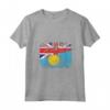 Donna Regno Unito UK Bandiere Palau | Half Palauan British Roots Maglietta con Collo a V - Mostra le Tue Radici con Stile!