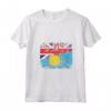 Donna Regno Unito UK Bandiere Palau | Half Palauan British Roots Maglietta con Collo a V - Mostra le Tue Radici con Stile!