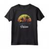 T-shirt Vintage Sunset Palm Palau - Palauan Maglietta - Palauan Pride Shirt - Great Gift for Palauan Heritage