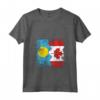 Donna Palauan Roots | Mezza bandiera canadese | Canada Palau Kids Dad Maglietta con Collo a V - Roots & Pride - Palauan Canadian Connection