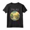 Paesaggio di Palau Art Deco Maglietta - Design Unico per Viaggiatori e Residenti di Palau