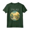 Paesaggio di Palau Art Deco Maglietta - Design Unico per Viaggiatori e Residenti di Palau