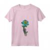 Donna Palau Rose con scheletro Bandiera Palauan Radici Palau Souvenir Maglietta con Collo a V - Mostra il tuo orgoglio Palau con Stile!