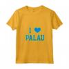 Donna Amo Palau - Maglietta con Collo a V e Design Esclusivo I Love Palau - Ideale come Regalo Unico per Palauani