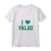 Donna Amo Palau - Maglietta con Collo a V e Design Esclusivo I Love Palau - Ideale come Regalo Unico per Palauani
