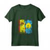 Donna Radici di Palauan | Mezza Bandiera Spagnola | Spagna Palau Kids Vintage Maglietta con Collo a V - Abbigliamento Patriottico per Tutta la Famiglia