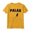 Isolato Nero Silhouette di una Mappa di Palau - Maglietta Souvenir delle Attrazioni Turistiche - Ideale per Viaggiatori e Residenti di Palau
