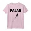 Isolato Nero Silhouette di una Mappa di Palau - Maglietta Souvenir delle Attrazioni Turistiche - Ideale per Viaggiatori e Residenti di Palau