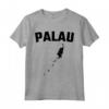 Isolato Nero Silhouette di una Mappa di Palau - Maglietta Souvenir delle Attrazioni Turistiche - Ideale per Viaggiatori e Residenti di Palau