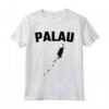 Isolato Nero Silhouette di una Mappa di Palau - Maglietta Souvenir delle Attrazioni Turistiche - Ideale per Viaggiatori e Residenti di Palau