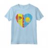 Cuore Bandiera Spagnola Palauan | Spagna Palau Flag Roots Kids Maglietta - Abbigliamento per Mostrare le Radici Spagnole e Palauane - Ideale per Tutta la Famiglia
