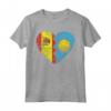 Cuore Bandiera Spagnola Palauan | Spagna Palau Flag Roots Kids Maglietta - Abbigliamento per Mostrare le Radici Spagnole e Palauane - Ideale per Tutta la Famiglia