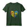 Donna Cuore Bandiera Spagnola Palauan | Spagna Palau Flag Roots Kids Maglietta con Collo a V - Abbigliamento Orgoglio Spagnolo per Tutta la Famiglia