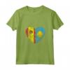 Donna Cuore Bandiera Spagnola Palauan | Spagna Palau Flag Roots Kids Maglietta con Collo a V - Abbigliamento Orgoglio Spagnolo per Tutta la Famiglia