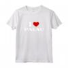 Palau HapTiger Souvenir I Love Palau Maglietta - Ideale per Turisti e Come Regalo Souvenir per Amici e Familiari