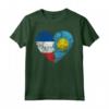 Palauan Bandiera Francese Cuore | Francia Palau Flag Roots Kids Maglietta - Mostra le tue radici con questo design unico - Abbigliamento per Uomini, Donne e Bambini