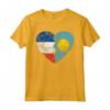 Palauan Bandiera Francese Cuore | Francia Palau Flag Roots Kids Maglietta - Mostra le tue radici con questo design unico - Abbigliamento per Uomini, Donne e Bambini