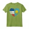 Palauan Bandiera Francese Cuore | Francia Palau Flag Roots Kids Maglietta - Mostra le tue radici con questo design unico - Abbigliamento per Uomini, Donne e Bambini