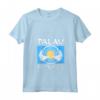 Donna Manta Gigante su Bandiera di Palau - T-shirt Collo a V con Design Grafico Polinesiano - Ideale per Appassionati di Palau e dell'Oceano