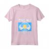 Donna Manta Gigante su Bandiera di Palau - T-shirt Collo a V con Design Grafico Polinesiano - Ideale per Appassionati di Palau e dell'Oceano
