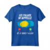 Bandiera Palau Appelle et Je Dois Partir Maglietta - Ideale come Regalo o Souvenir per Viaggiatori e Amanti del Calcio