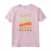 EAT SLEEP Basketball - Pallone da Basket Maglietta per Giocatori - Regalo Compleanno Basket College