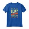 EAT SLEEP Basketball - Pallone da Basket Maglietta per Giocatori - Regalo Compleanno Basket College