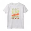 EAT SLEEP Basketball - Pallone da Basket Maglietta per Giocatori - Regalo Compleanno Basket College