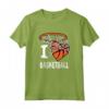I Love Basketball - T-Shirt Ragazza & Ragazzi Pallacanestro Canestro Maglietta - Ideale per Regalo Sportivo per Bambini e Adolescenti