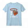 I Love Basketball - T-Shirt Ragazza & Ragazzi Pallacanestro Canestro Maglietta - Ideale per Regalo Sportivo per Bambini e Adolescenti