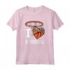 I Love Basketball - T-Shirt Ragazza & Ragazzi Pallacanestro Canestro Maglietta - Ideale per Regalo Sportivo per Bambini e Adolescenti