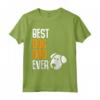Best Dog Dad Ever - Maglietta con Design Divertente di Zampe di Cane - Regalo per Papà con Cane per Compleanno, Natale e Festa del Padre