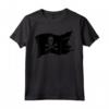 Maglietta con Teschio e Bandiera Pirata Jolly Roger Crossbones - T-shirt Pirati Divertente da Donna e Uomo
