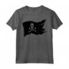 Maglietta con Teschio e Bandiera Pirata Jolly Roger Crossbones - T-shirt Pirati Divertente da Donna e Uomo