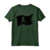 Maglietta con Teschio e Bandiera Pirata Jolly Roger Crossbones - T-shirt Pirati Divertente da Donna e Uomo