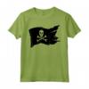 Maglietta con Teschio e Bandiera Pirata Jolly Roger Crossbones - T-shirt Pirati Divertente da Donna e Uomo