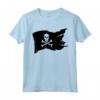 Maglietta con Teschio e Bandiera Pirata Jolly Roger Crossbones - T-shirt Pirati Divertente da Donna e Uomo