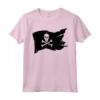 Maglietta con Teschio e Bandiera Pirata Jolly Roger Crossbones - T-shirt Pirati Divertente da Donna e Uomo